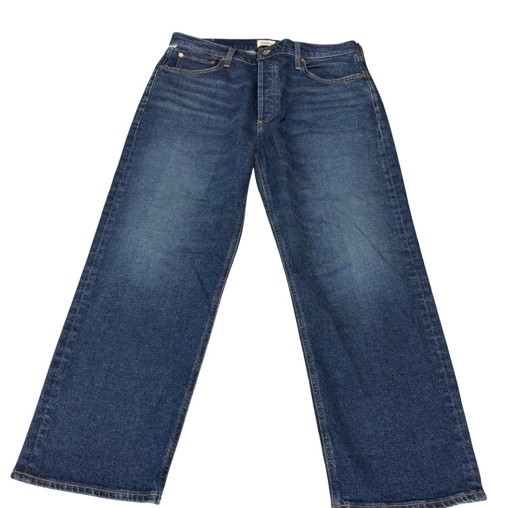 Citizens of‎ Humanity Florence Wide Leg Jeans Blue Denim Button Fly 32 Inseam
26